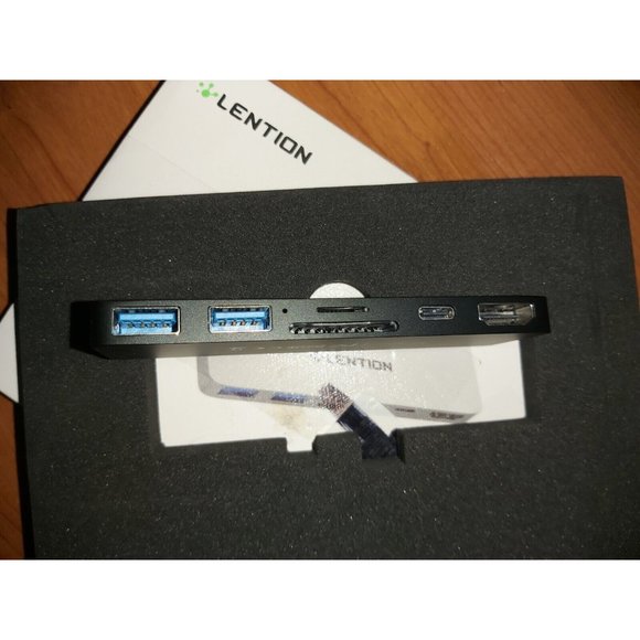 LENTION 6-in-1 USB C Hub CS34 HDMI, SD/Micro SD Dual Card Reader, 2 USB & Type C - Picture 1 of 3